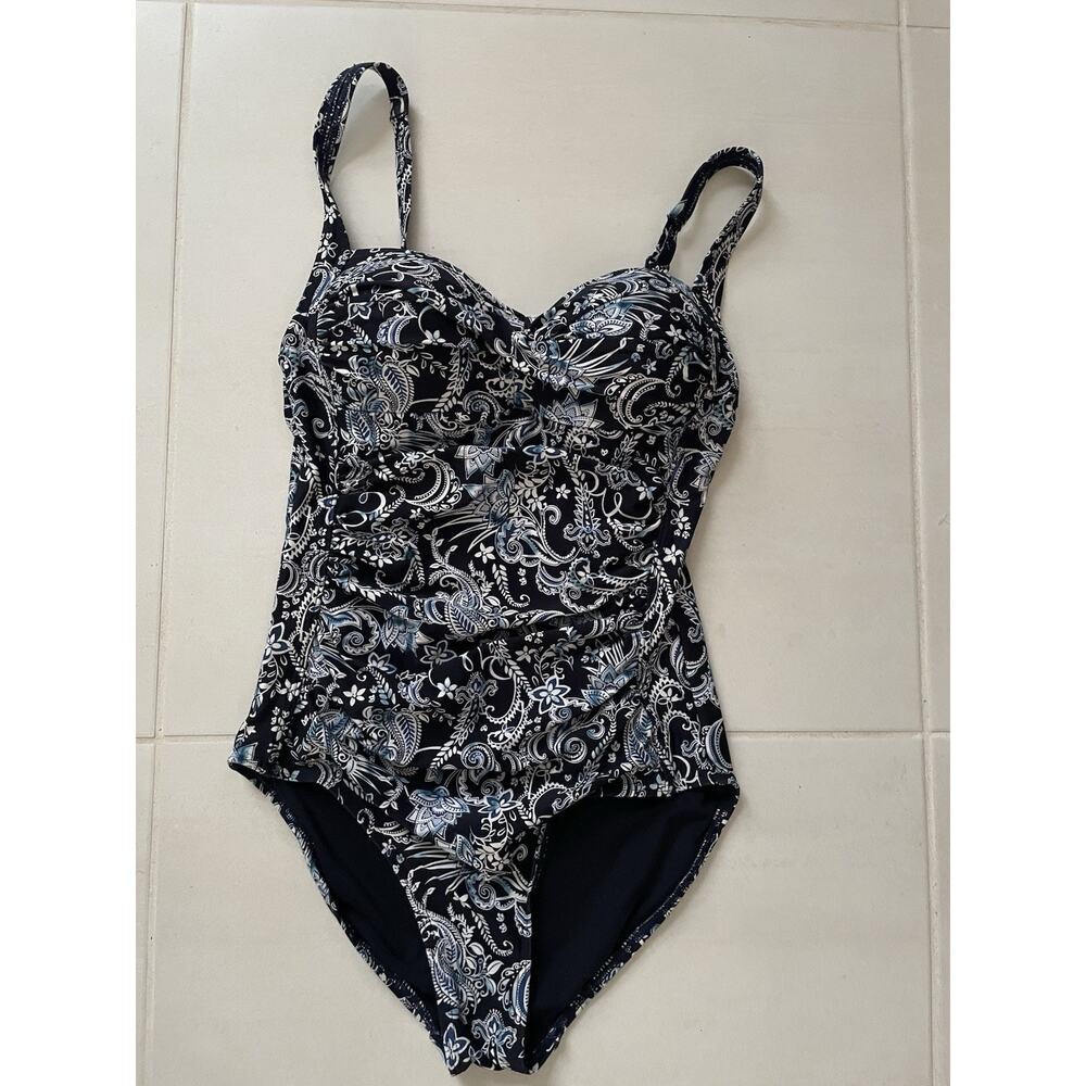 Niptuck Swim One Piece Swimsuit Floral Paisley Swimwear Summer Beach